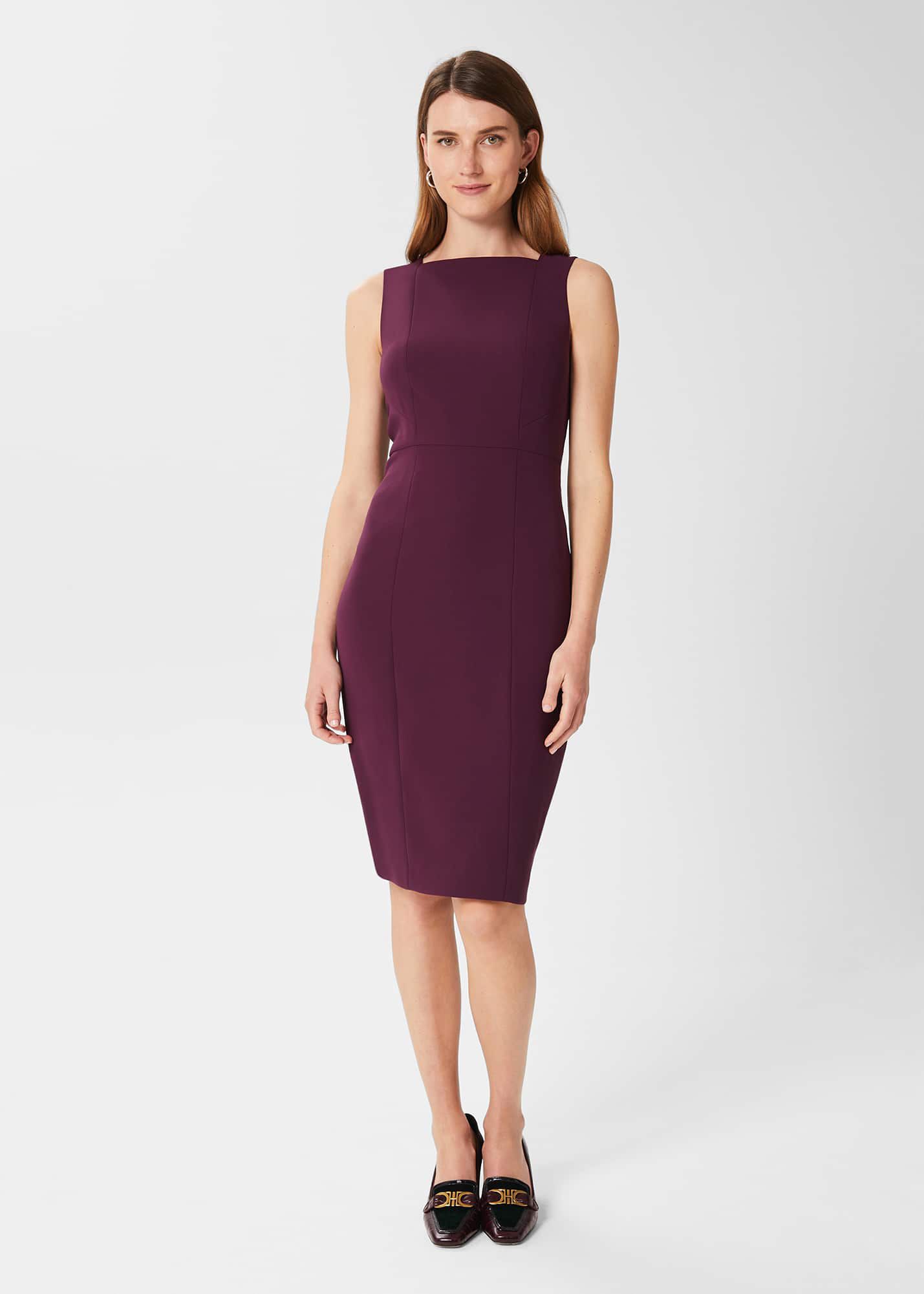 Plum calvin klein dress new arrivals
