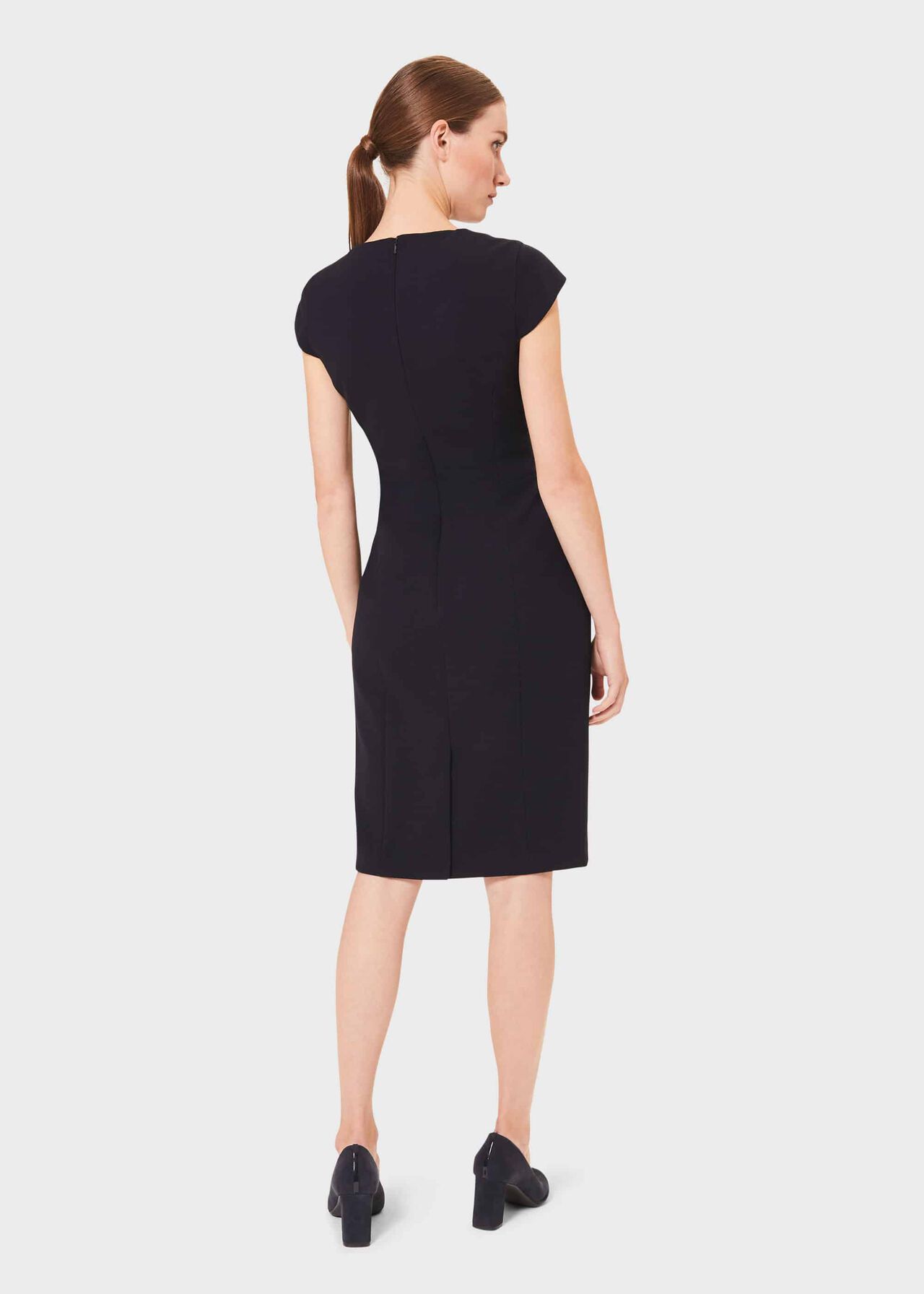 Leila Dress, Navy, hi-res