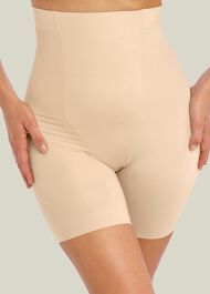 Moderate Control High Waist Long Leg Shaper , Frappe, hi-res