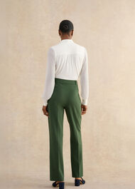 Bess Wide Leg Pants, Khaki, hi-res