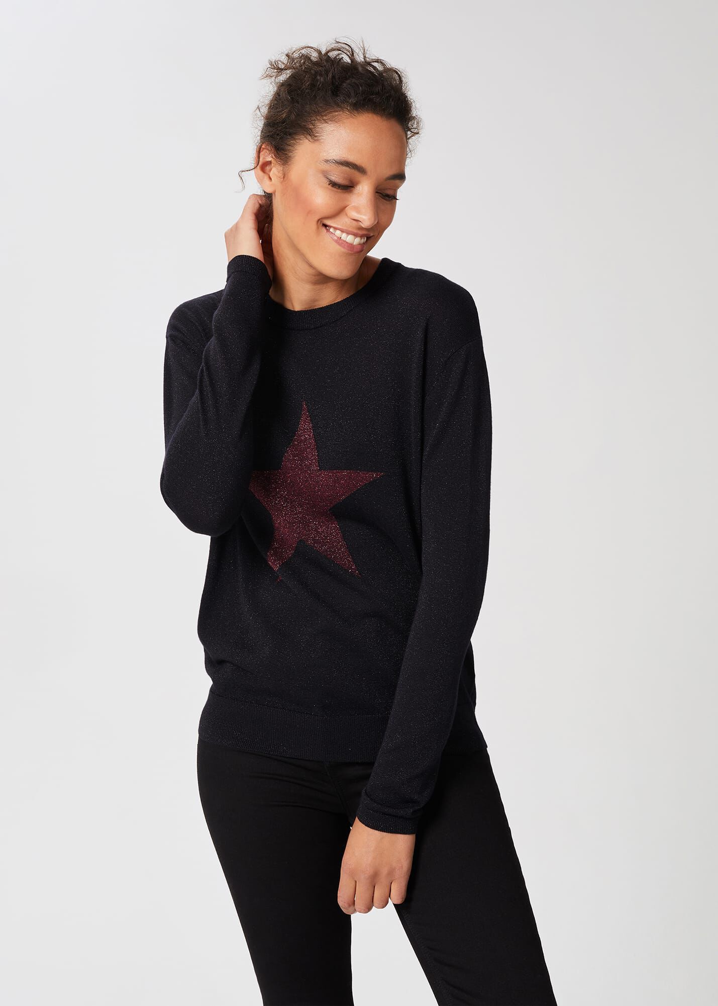 Mint velvet grey deals star jumper