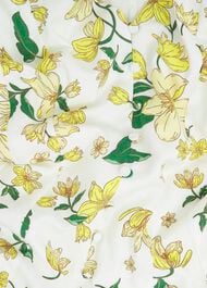 Coniston Floral Linen Blend Mini Dress, Ivory Multi, hi-res