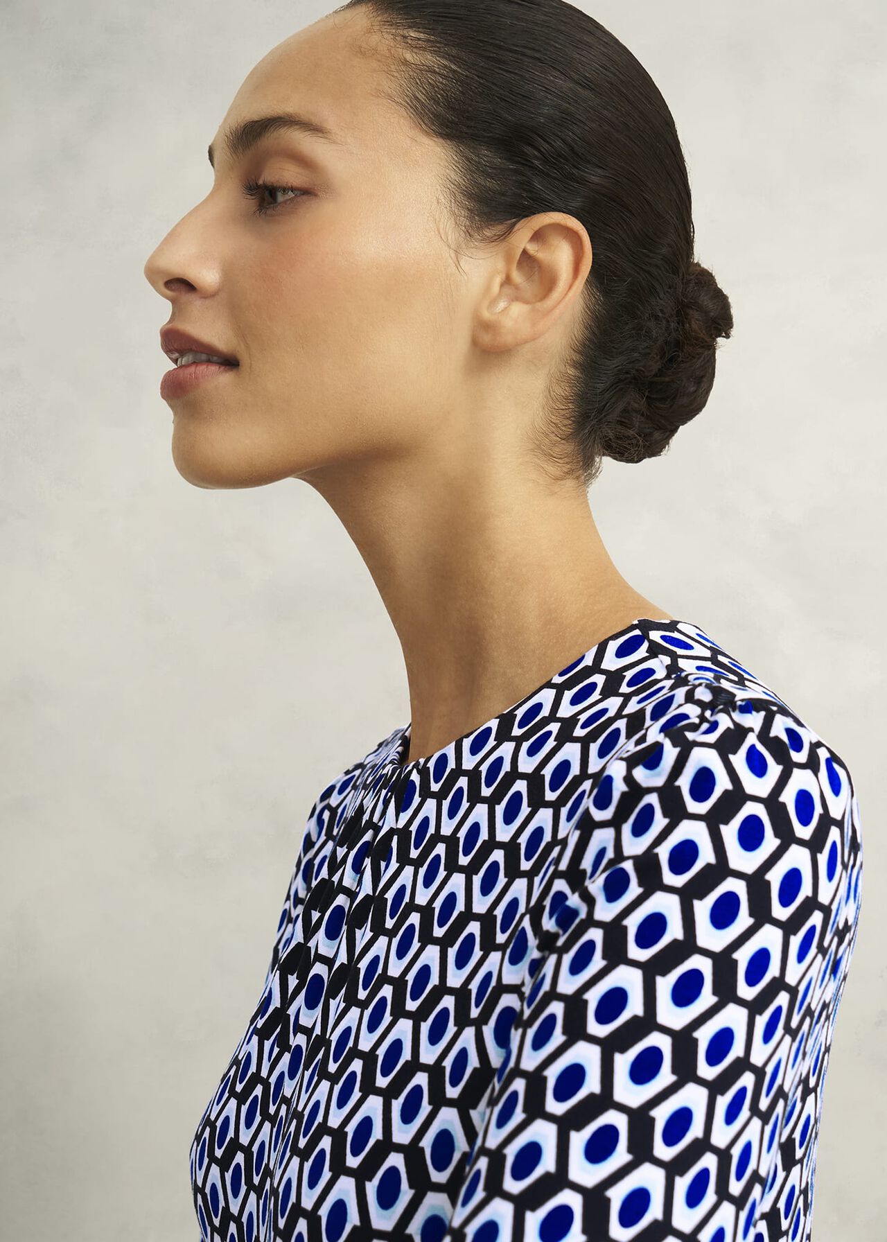 Dakota Jersey Dress, Navy Multi, hi-res