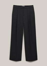 Howley Wide Trousers, Black, hi-res