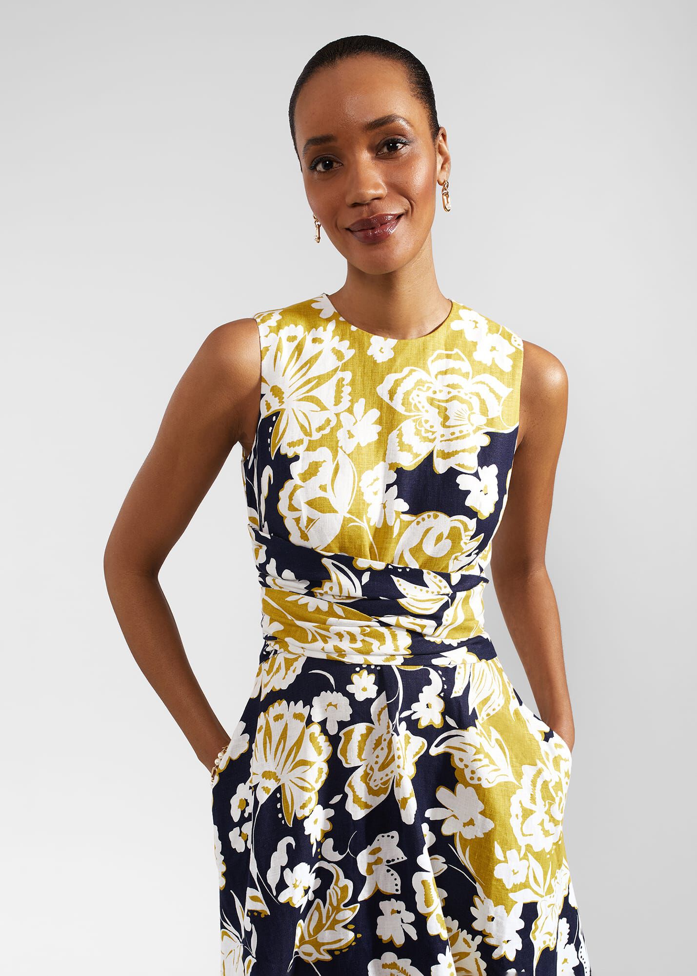 Hobbs twitchill dress yellow store