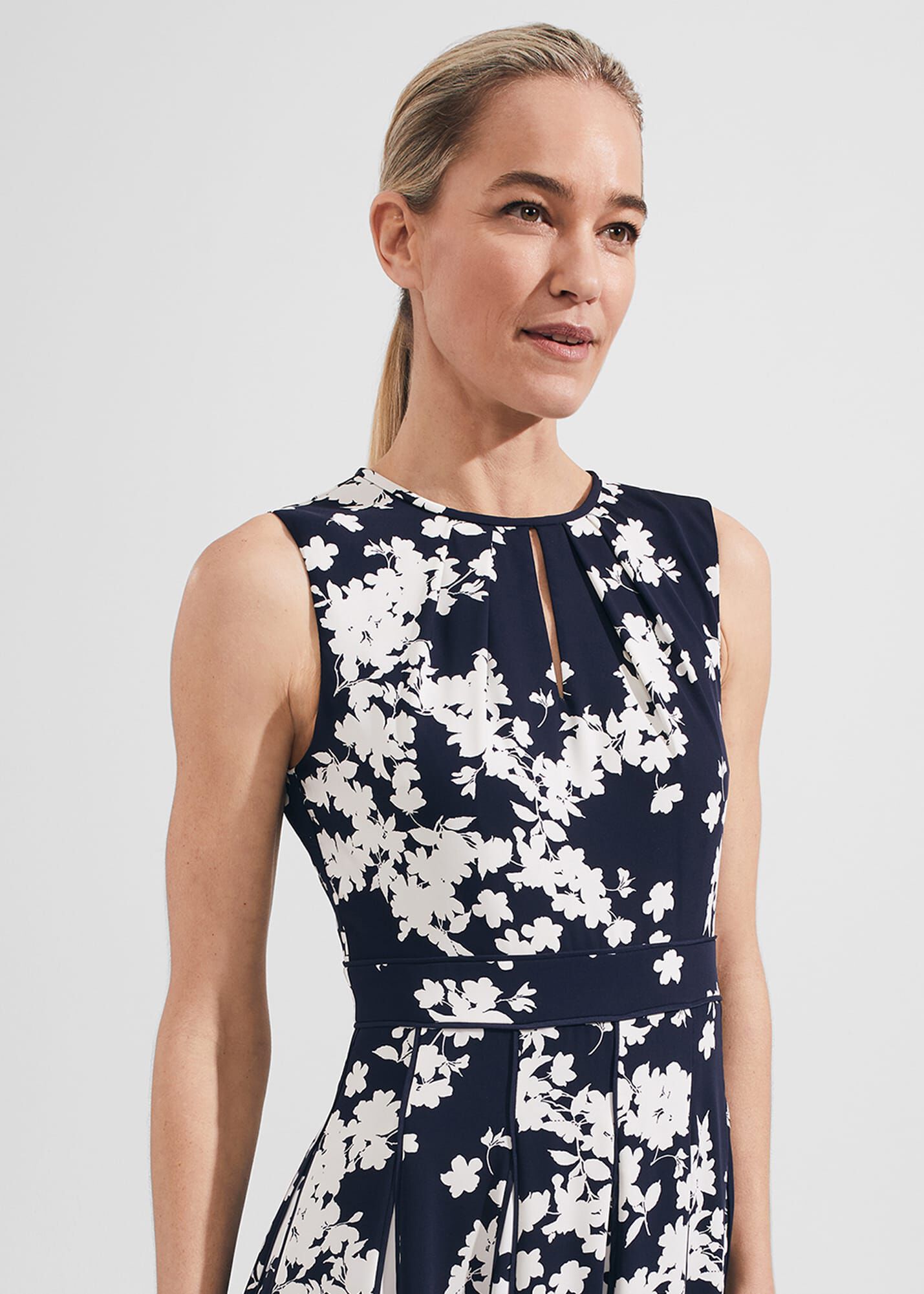Angelica Floral Pleated Dress