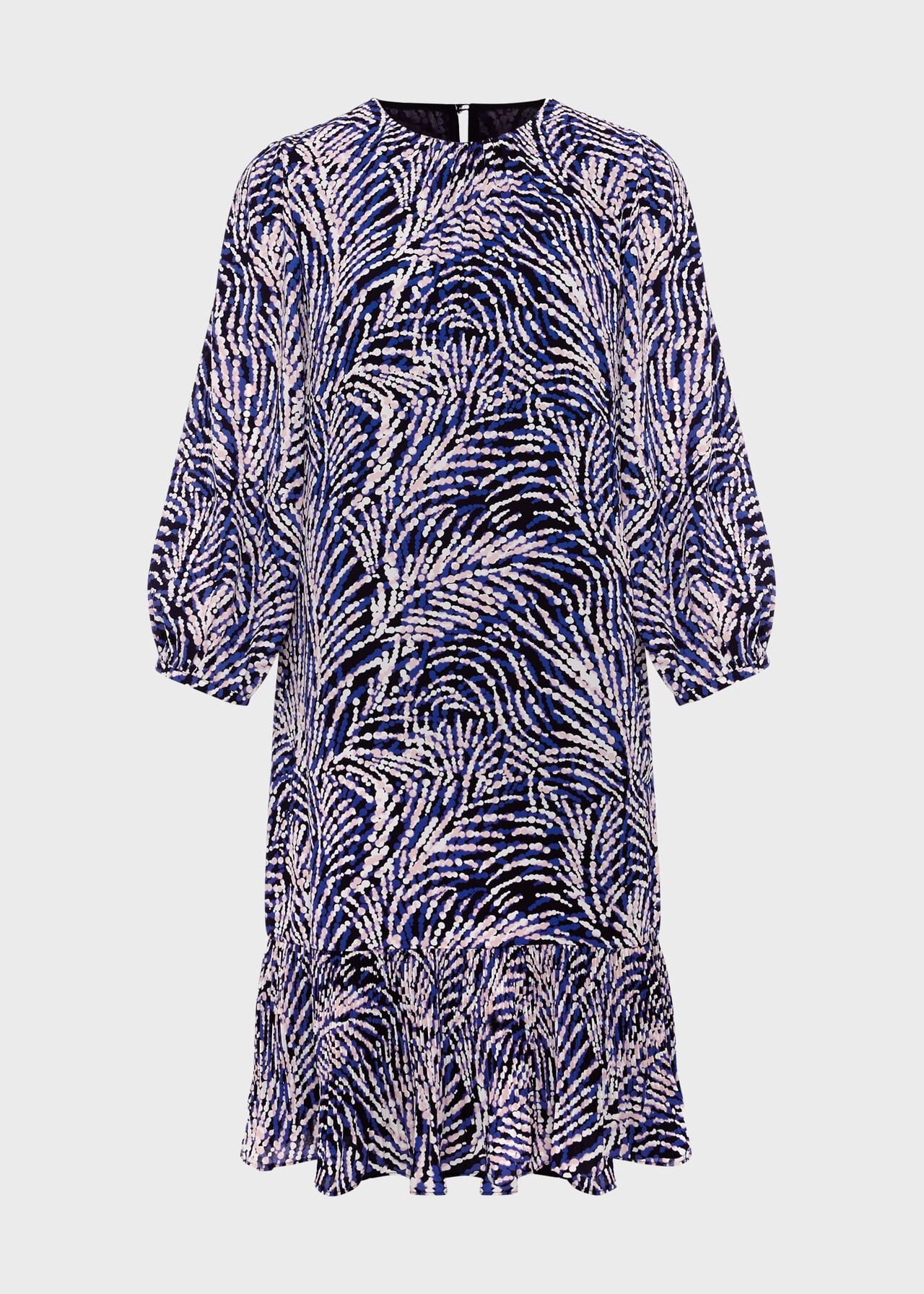 Petite Lilith Dress, Navy Blue Multi, hi-res
