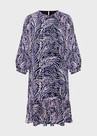 Petite Lilith Dress, Navy Blue Multi, hi-res