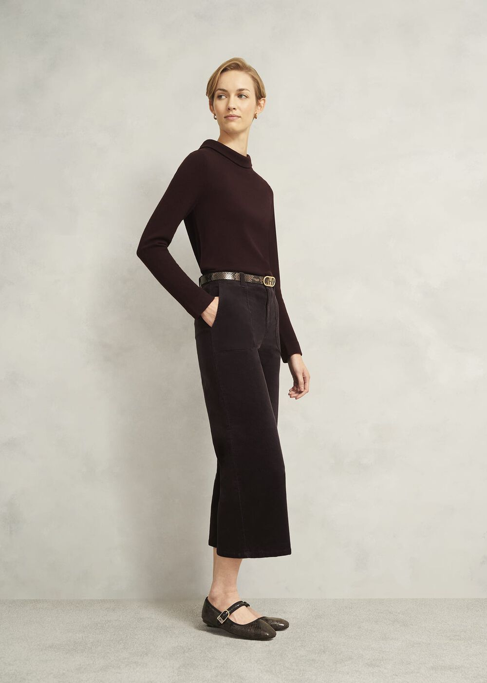 Kendall Trousers, Deep Brown, hi-res
