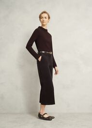 Kendall Trousers, Deep Brown, hi-res