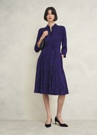 Lainey Dress, Navy Blue, hi-res