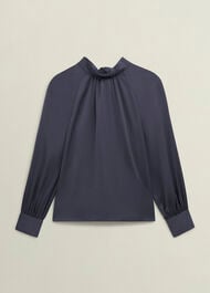 Tara Blouse, Deep Slate Blue, hi-res