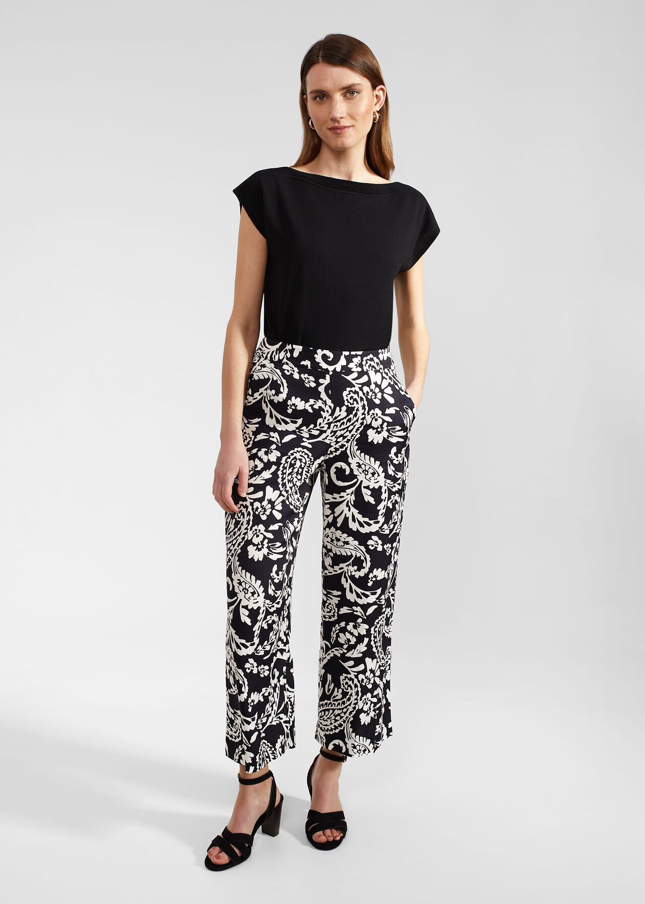 Ashlyn Trousers, Navy Ivory, hi-res