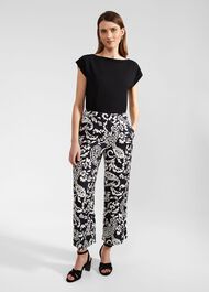 Ashlyn Trousers, Navy Ivory, hi-res