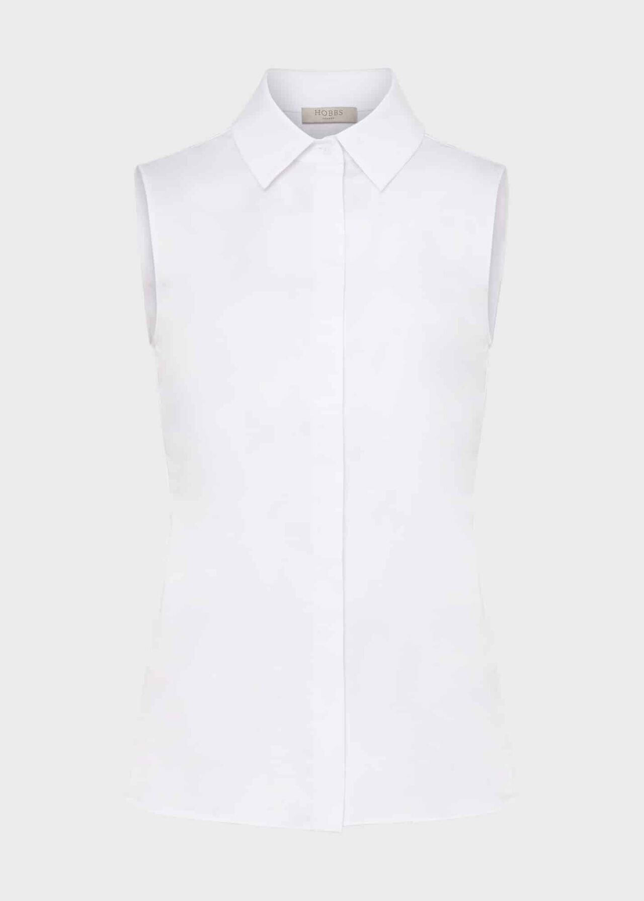 Vic Sleeveless Shirt , White, hi-res