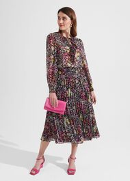 Losie Midi Skirt, Midnight Multi, hi-res