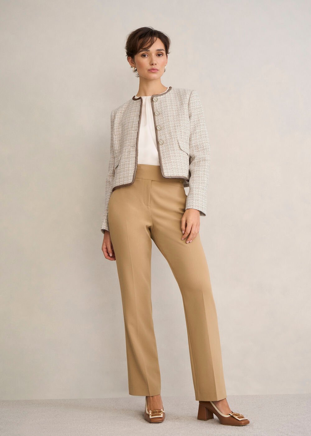Carey Tweed Jacket, Camel Ivory, hi-res