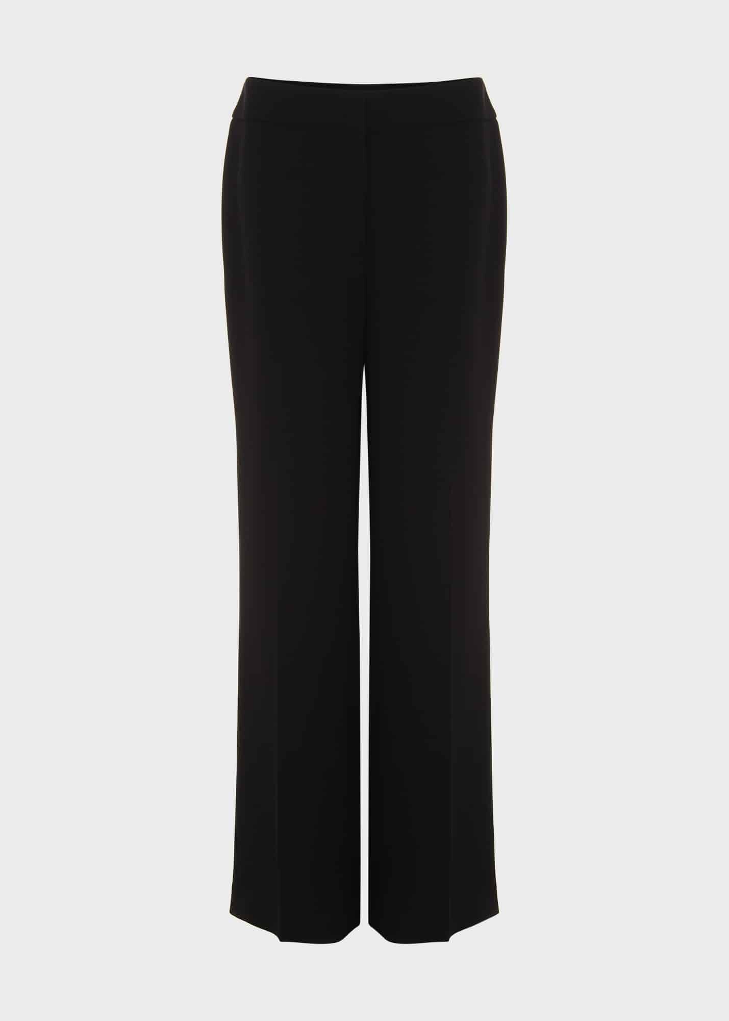 Black straight trousers hotsell