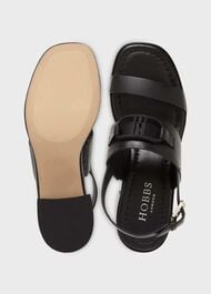 Nell Heeled Sandal, Black, hi-res