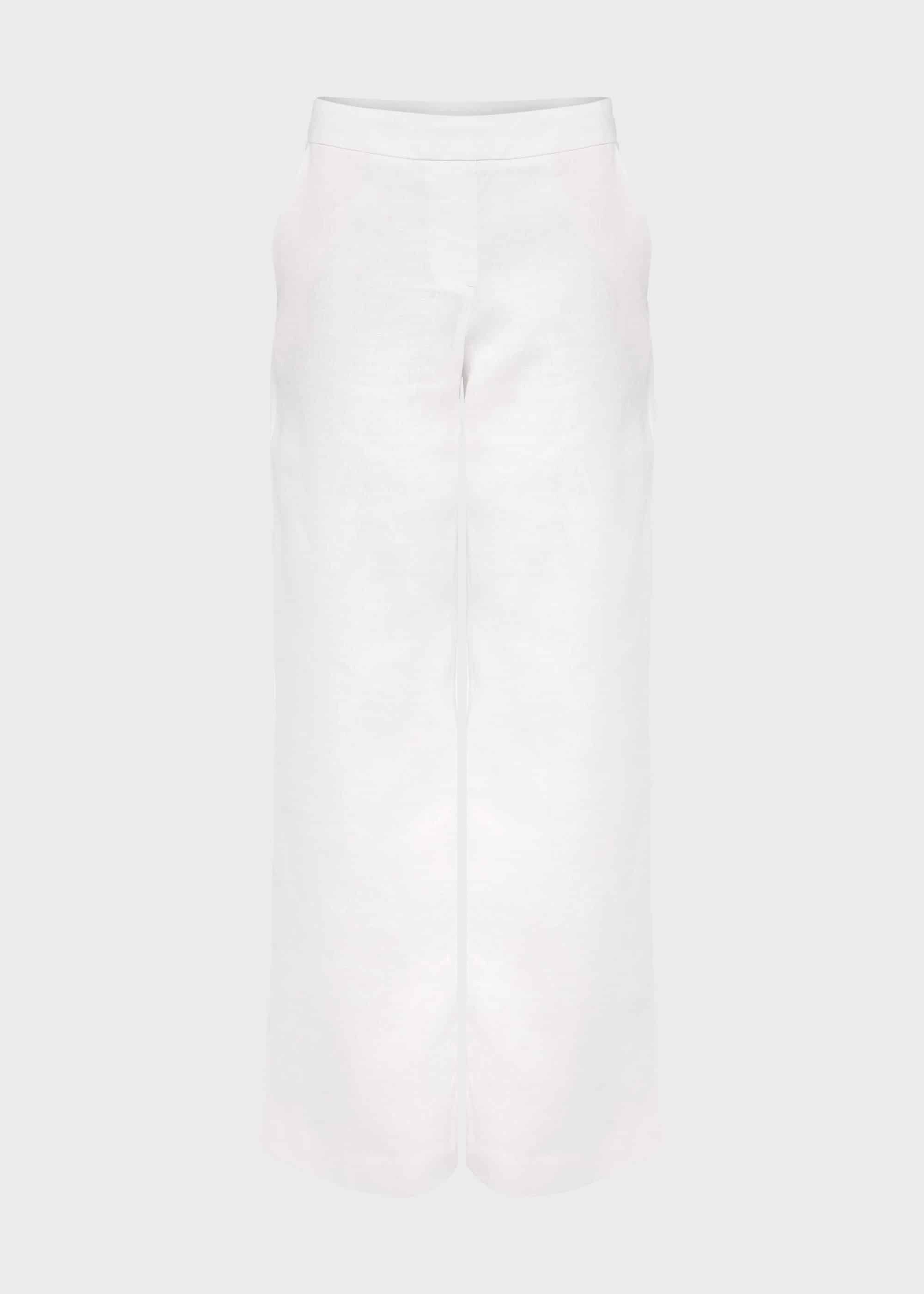 Lined white on sale linen trousers