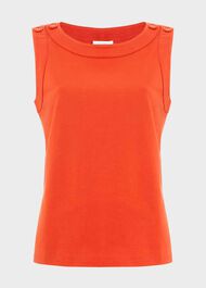 Maddy Cotton Top, Hibiscus Red, hi-res