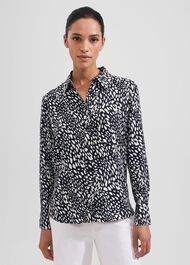 Katia Shirt, Navy Ivory, hi-res