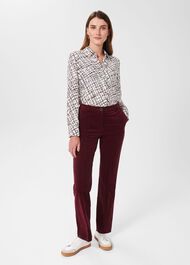 Eva Shirt, Ivory Plum, hi-res