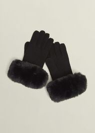 Alison Gloves, Black, hi-res