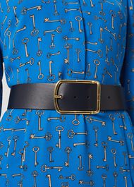 Cassidy Wide Belt, Navy, hi-res