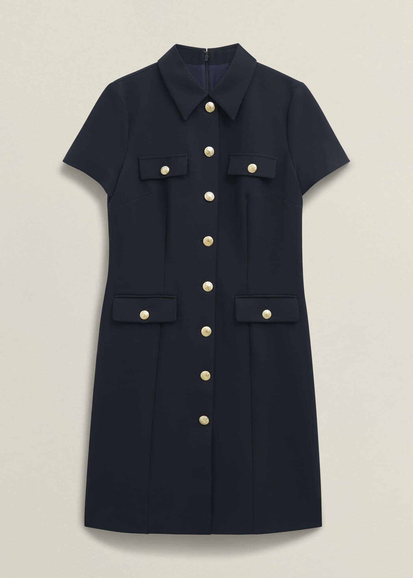 ★Hobbs London Nadiya Goldボタンスルーシャツ 上質ワンピ★ Nadiya Dress | Hobbs AU |