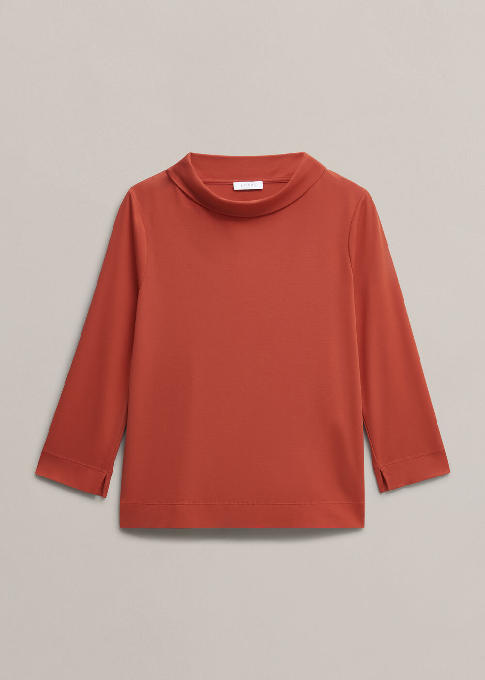 Catriona Roll Neck Top, Pepper Red, hi-res