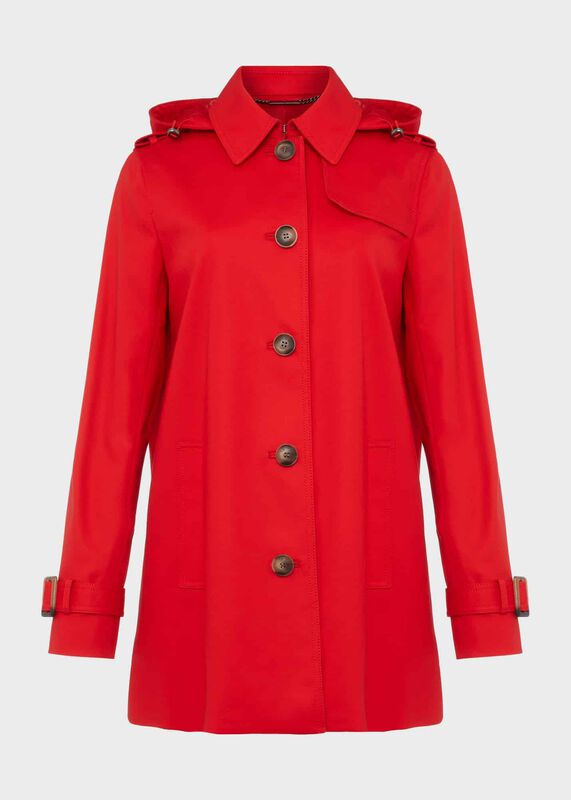 Chrissie Water Resistant Mac With Hood
