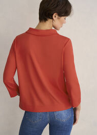 Catriona Roll Neck Top, Pepper Red, hi-res