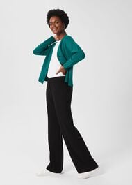 Alva Straight Trousers, Black, hi-res