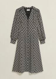 Zadie Dress, Black Cream, hi-res