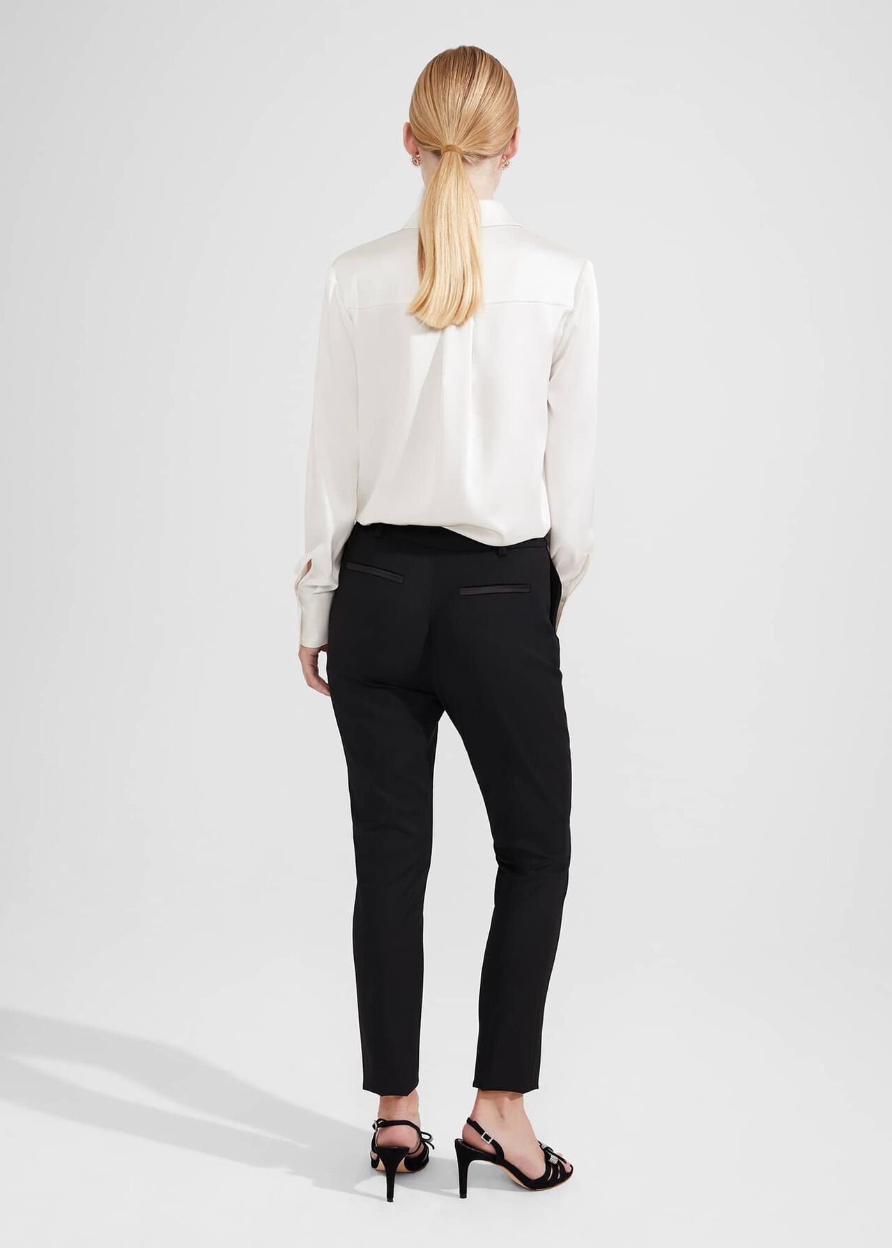 Lilian Tux Trousers, Black, hi-res