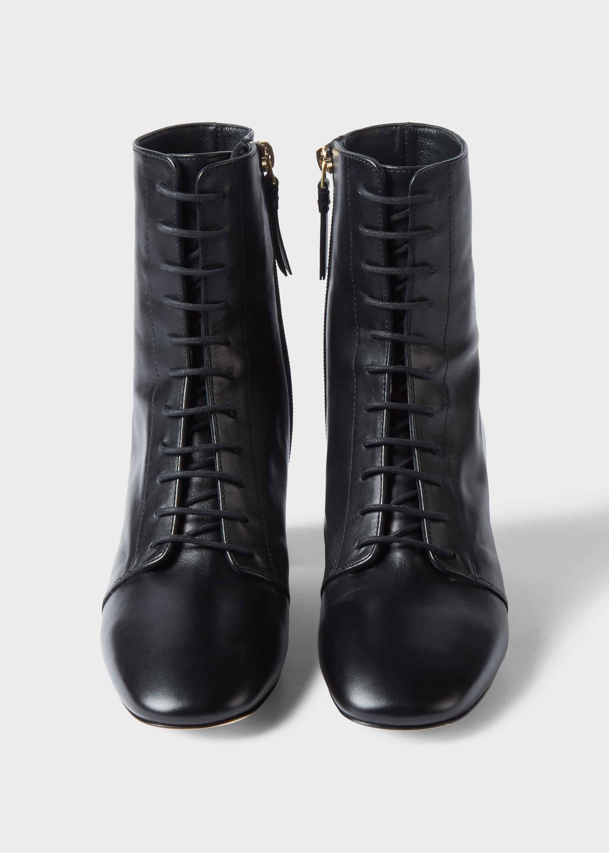 Imogen Leather Lace Up Ankle Boots