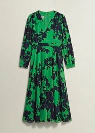 Aurora Dress, Navy Green, hi-res