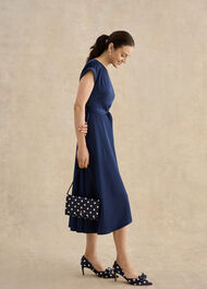 Renata Polka Dot Clutch, Midnight Ivory, hi-res
