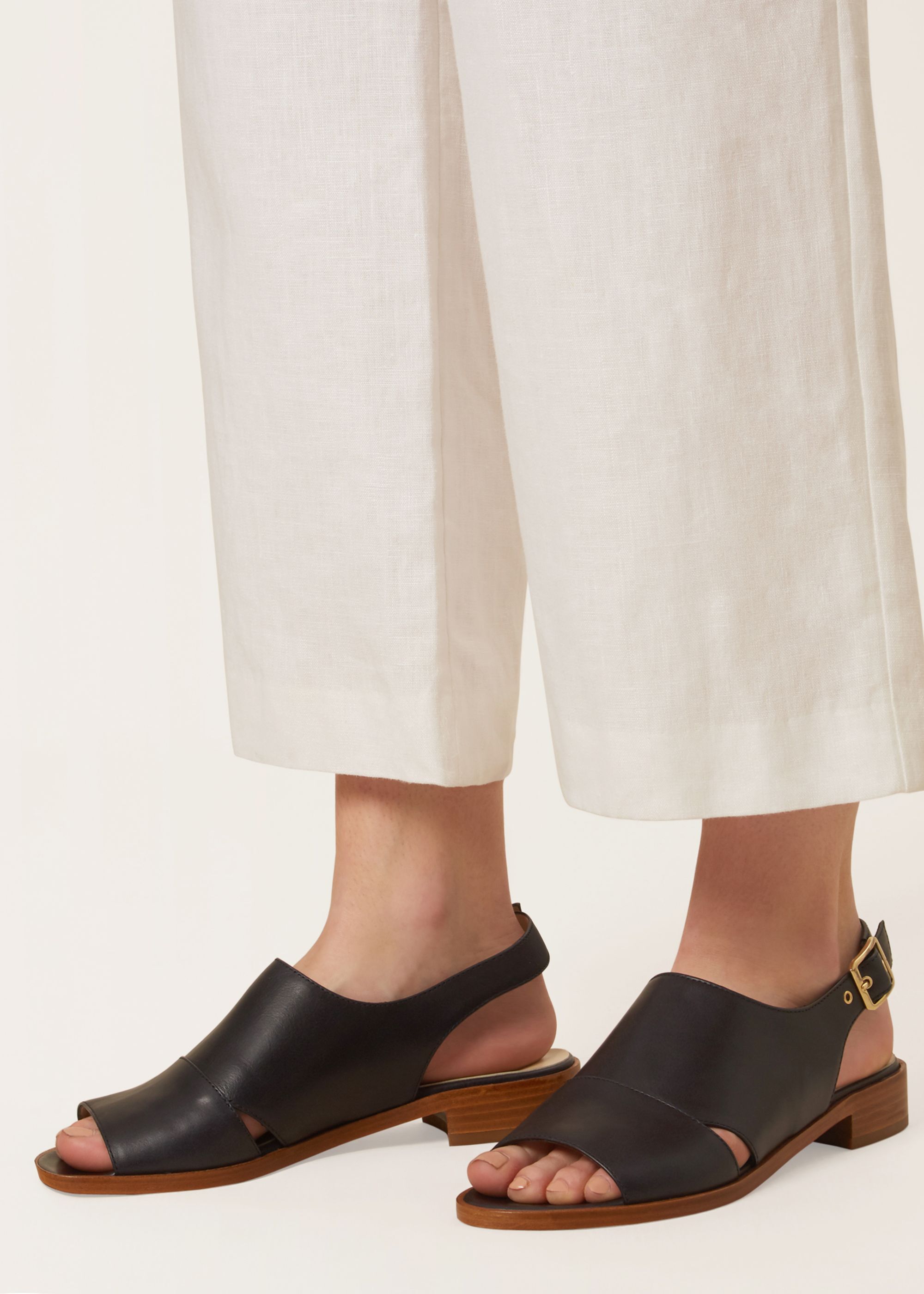 hobbs navy sandals