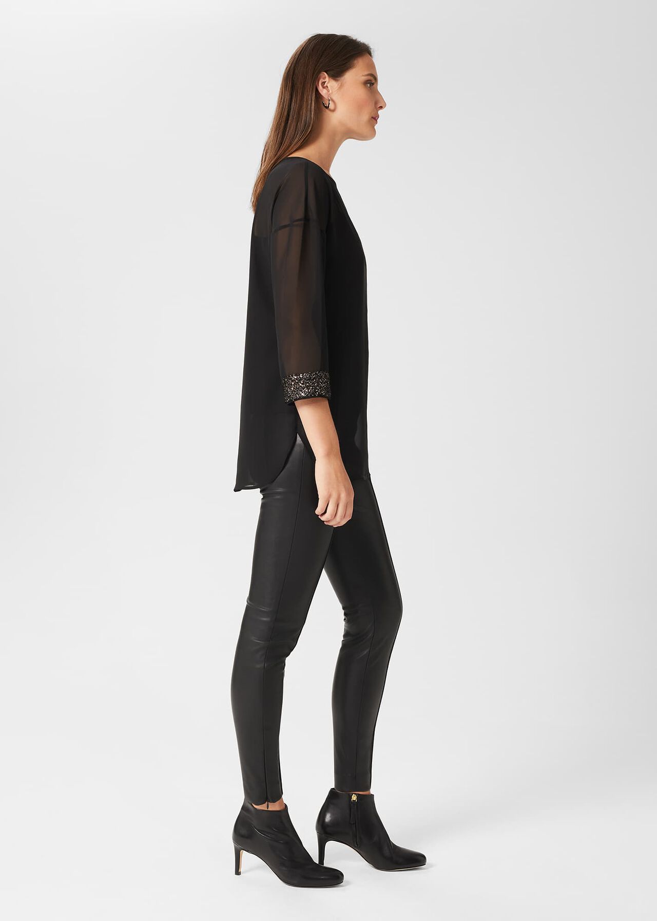 Carey Faux Leather Leggings, Black, hi-res