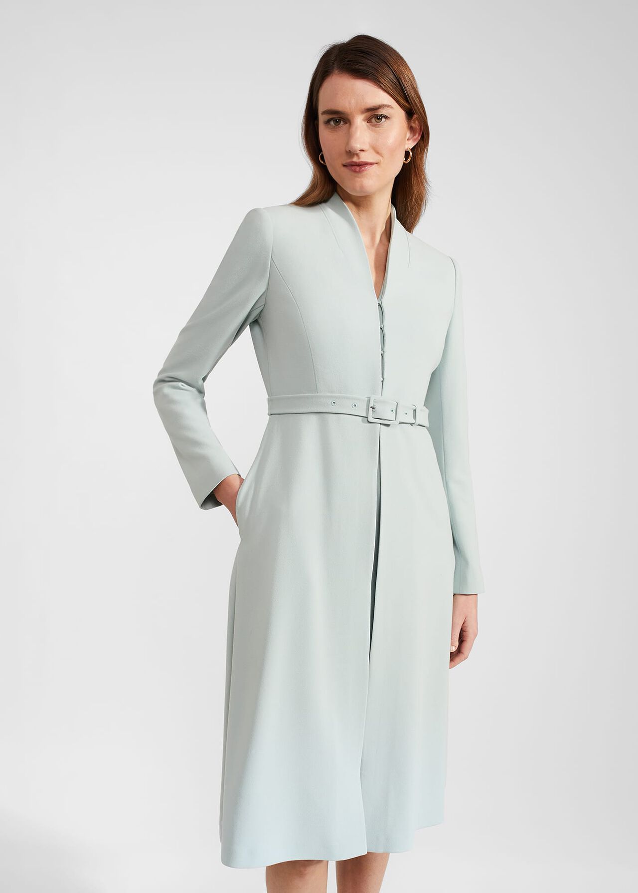 Olivia Coat, Sage Green, hi-res