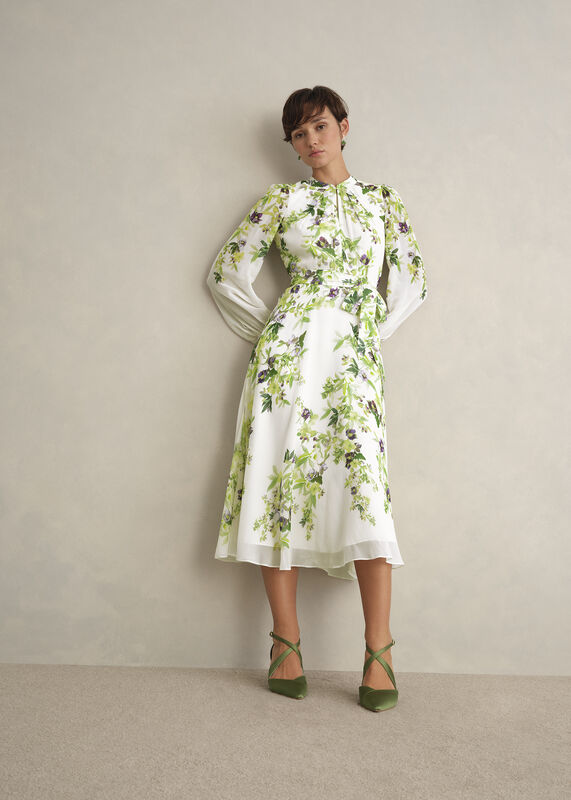 Pia Silk Floral Dress