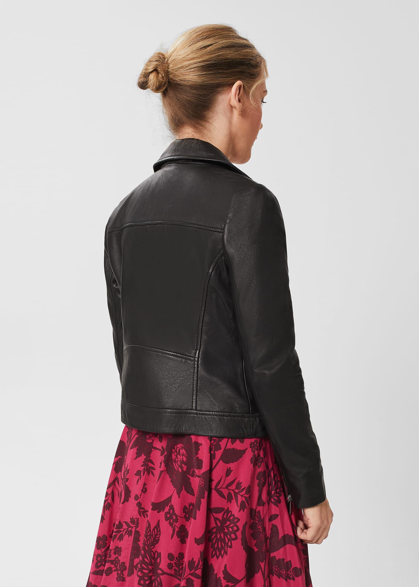 Petite Dakota Leather Jacket | Hobbs