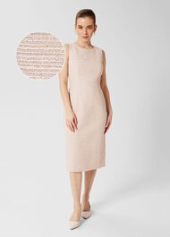 Petite Amelie Dress, Oyster, hi-res