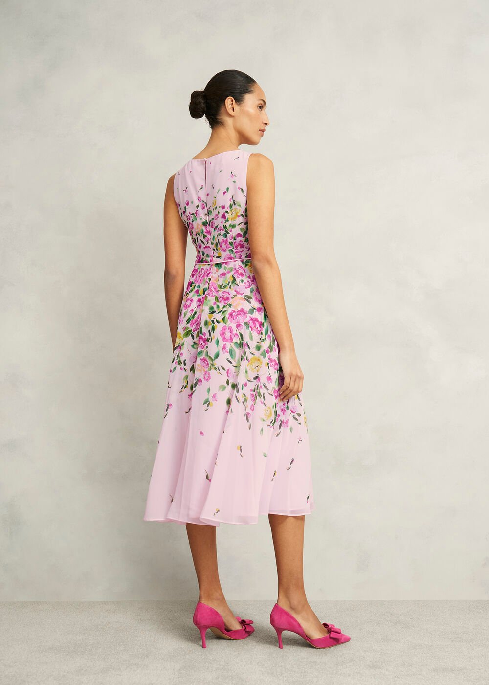 Carly Dress, Pale Pink Multi, hi-res