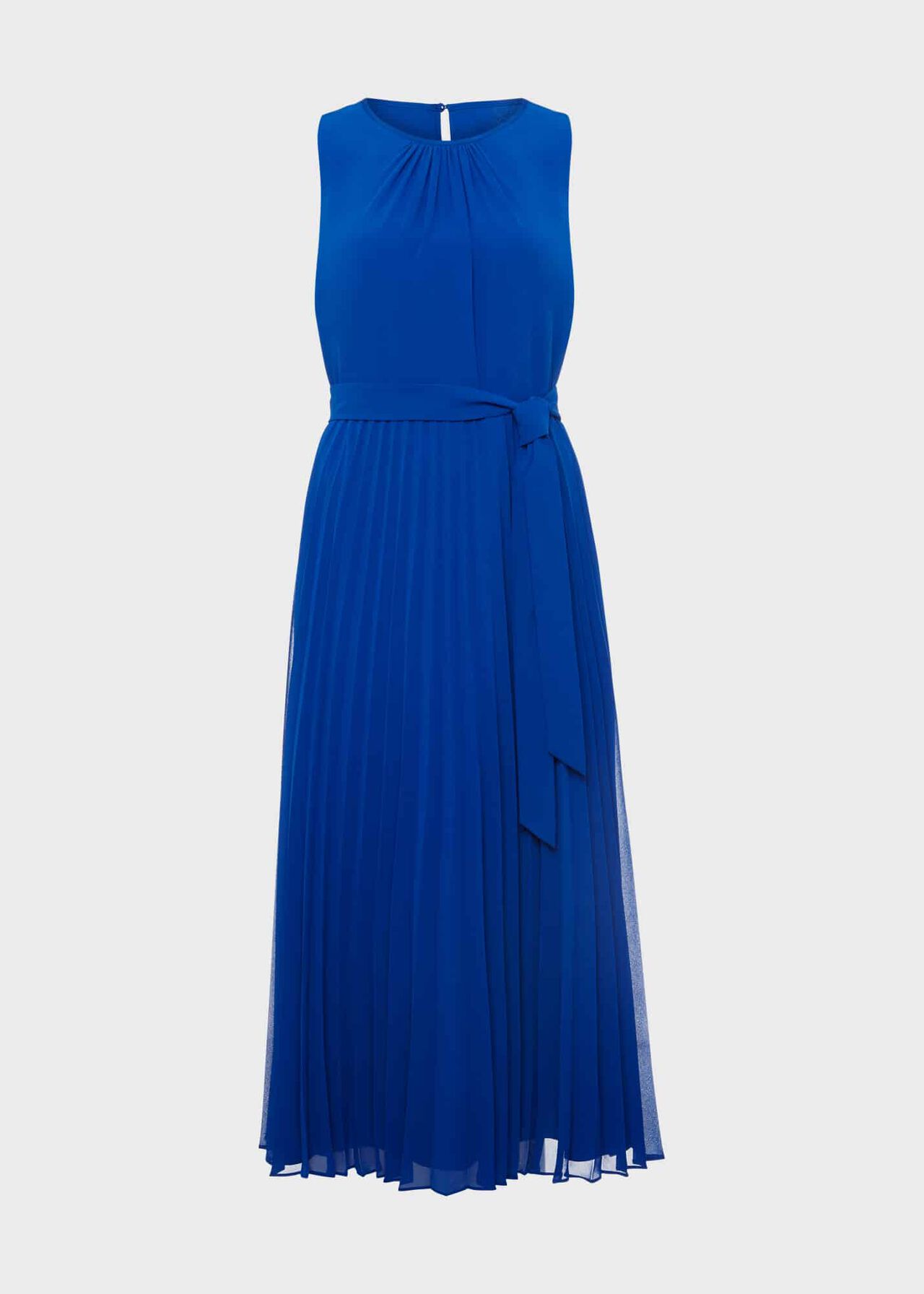 Blythe Pleated Midi Dress, Lapis Blue, hi-res