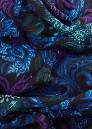 Petite Saffron Dress, Black Multi, hi-res