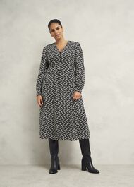 Zadie Dress, Black Cream, hi-res