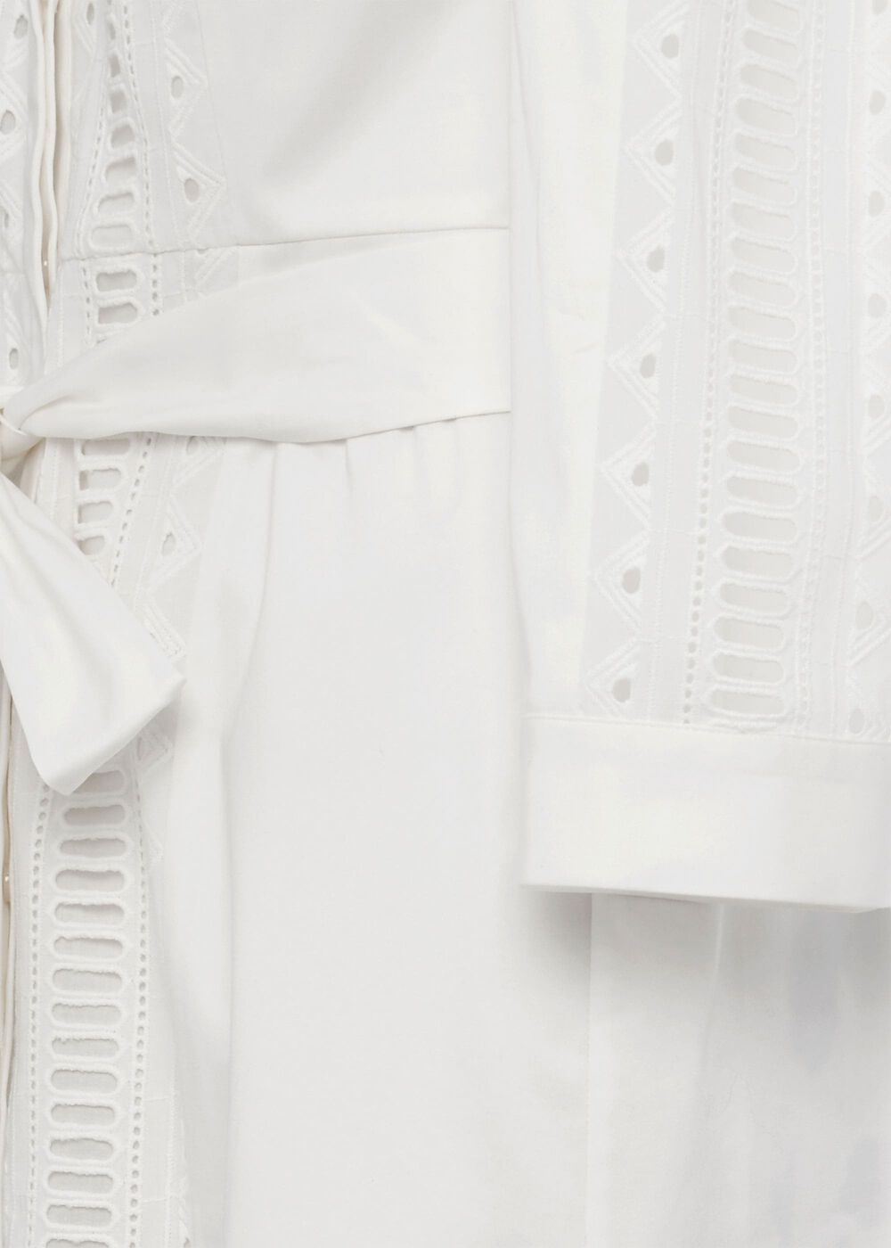 Diana Broderie Midi Dress, Ivory, hi-res